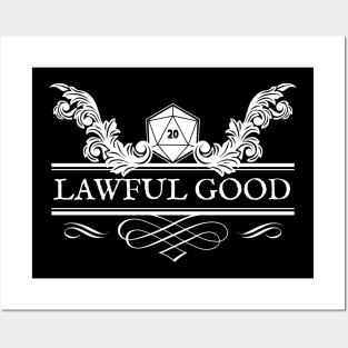 Lawful Good RPG Alignment for Gamers Posters and Art